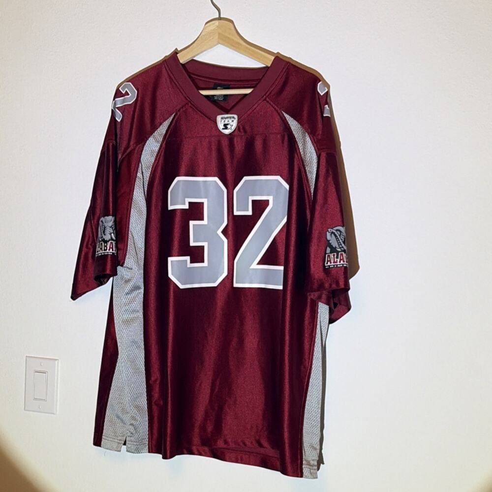 Alabama Crimson Tide Football Jersey #32 2XL Red Gray starter team